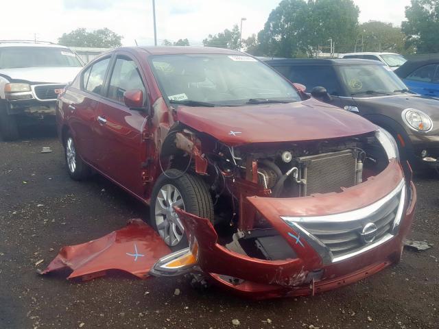  NISSAN VERSA 2018 Бургунді