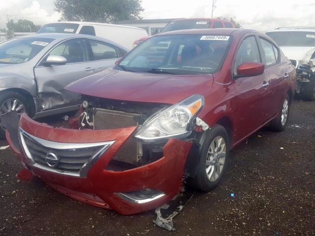  NISSAN VERSA 2018 Бургунді