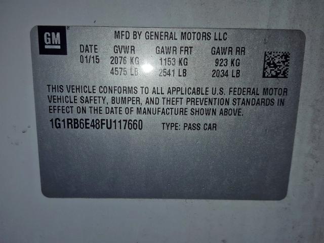 VIN 1G1RB6E48FU117660 2015 Chevrolet Volt no.10