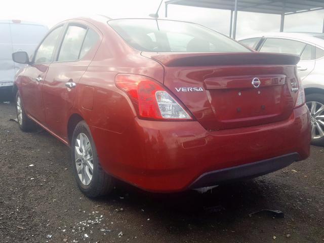  NISSAN VERSA 2018 Бургунді