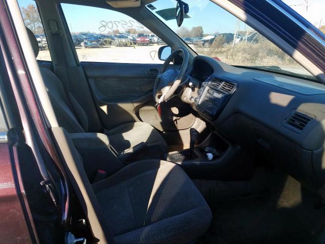 Salvage Certificate 2000 Honda Civic Lx Sedan 4d 1 6l 4 For Sale