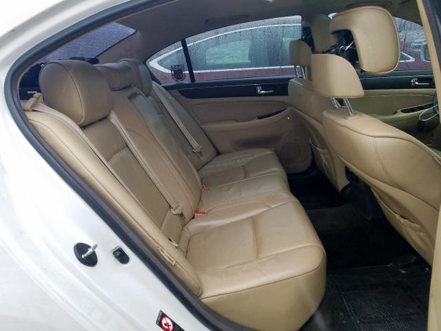2009 Hyundai Genesis Sedan 4d 4 6l 8 Gas White للبيع