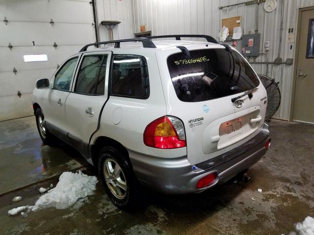 hyundai santa fe 2003 vin km8sc73e43u556031