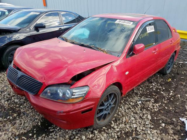 mitsubishi lancer 2003 vin ja3aj86e13u109887