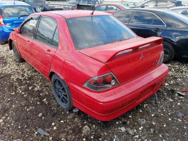 mitsubishi lancer 2003 vin ja3aj86e13u109887