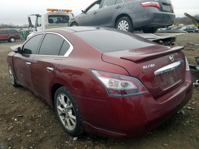 nissan maxima 2012 vin 1n4aa5apxcc819228
