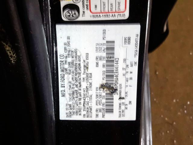 2012 FORD FUSION SE 3FAHP0HA4CR441443