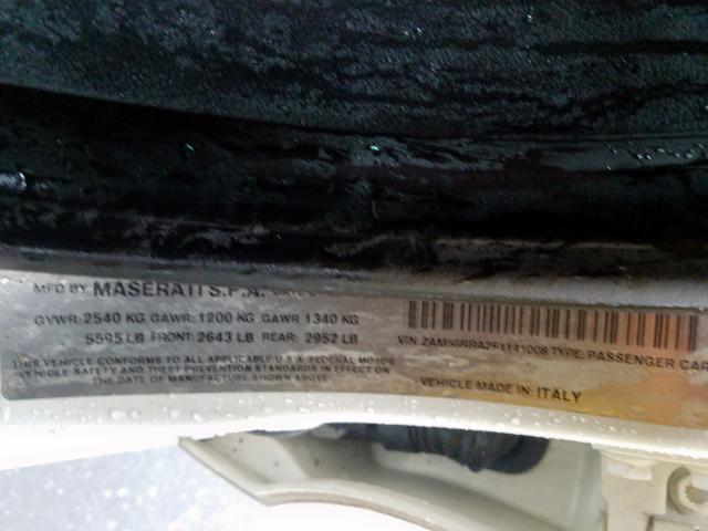 2015 MASERATI QUATTROPOR - ZAM56RRA2F1141008