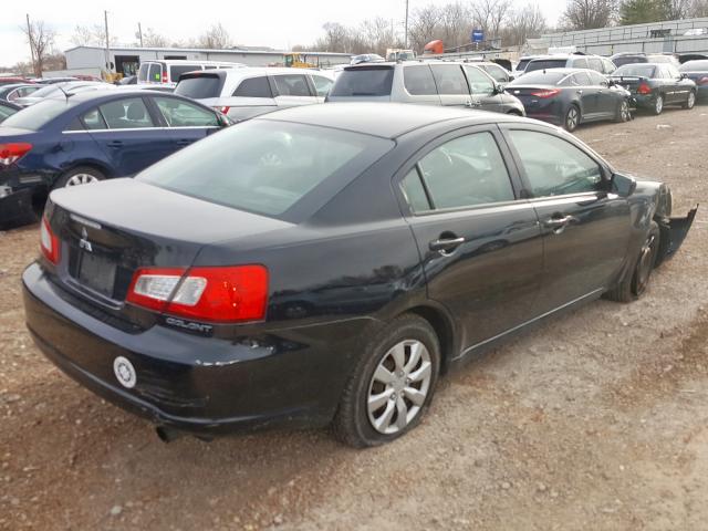 Salvage Certificate 2009 Mitsubishi Galant Sedan 4d 2 4l 4 For