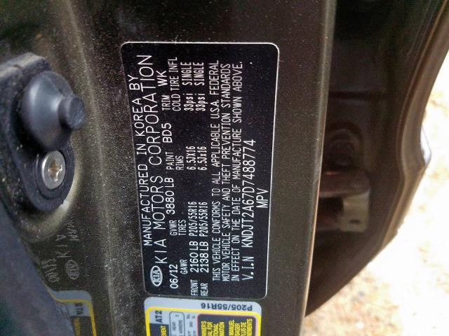 2013 KIA SOUL + KNDJT2A67D7488774