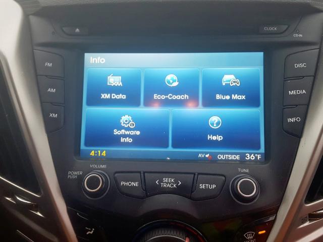 2014 HYUNDAI VELOSTER KMHTC6AD6EU214561