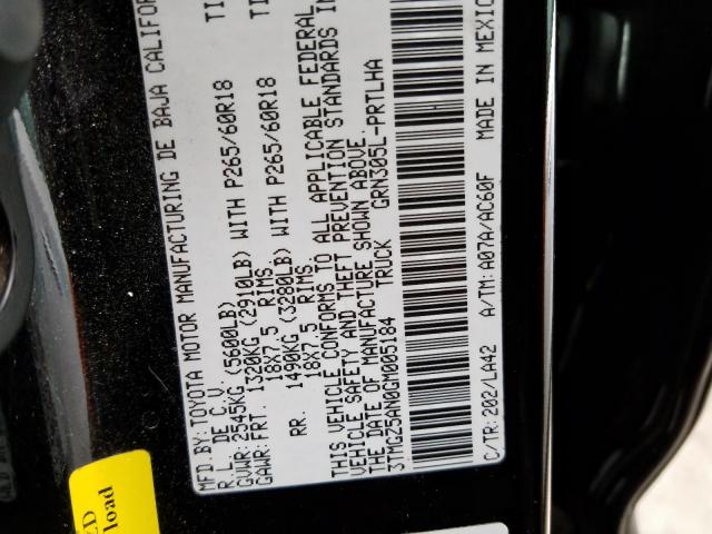 2016 TOYOTA TACOMA DOU 3TMGZ5AN0GM005184
