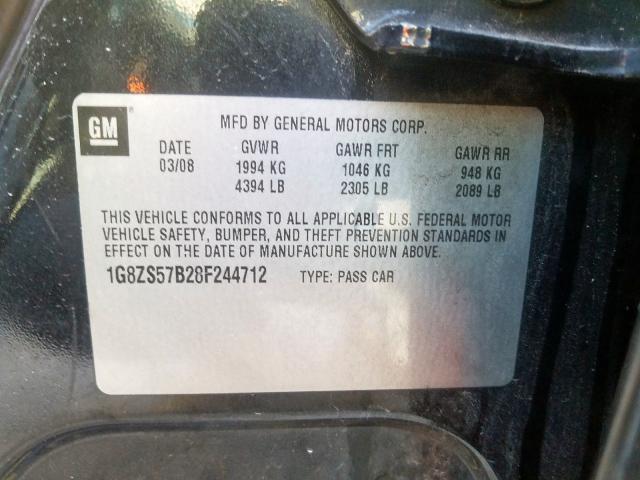 1G8ZS57B28F244712 2008 Saturn Aura Xe