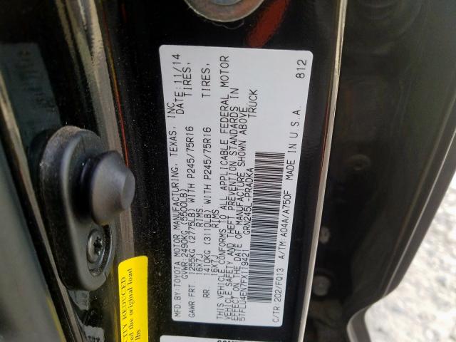 2015 TOYOTA TACOMA DOU 5TFLU4EN7FX119421