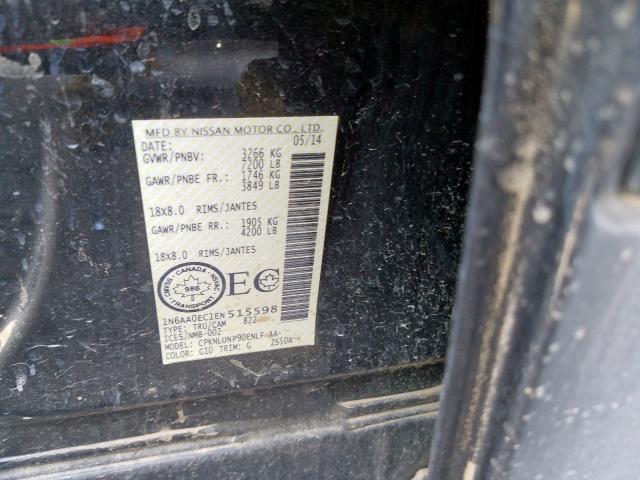 2014 NISSAN TITAN S 1N6AA0EC1EN515598