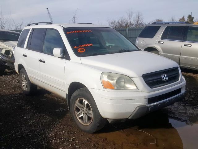 honda pilot 2004 vin 5fnyf18524b008826