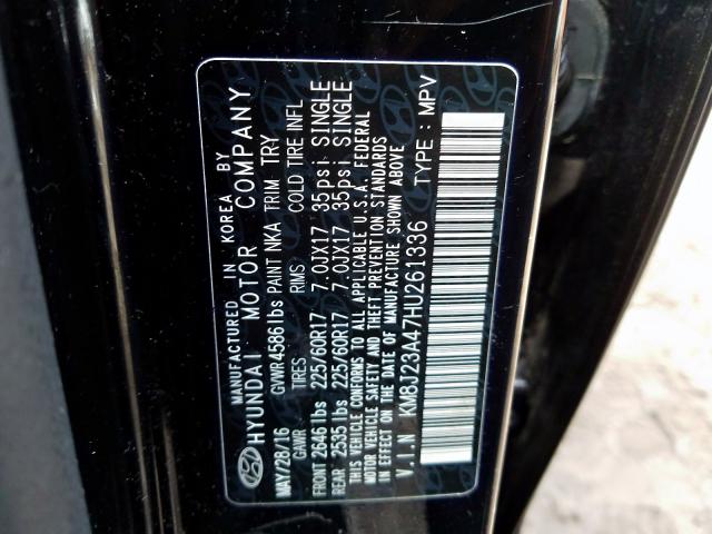 2017 HYUNDAI TUCSON SE KM8J23A47HU261336