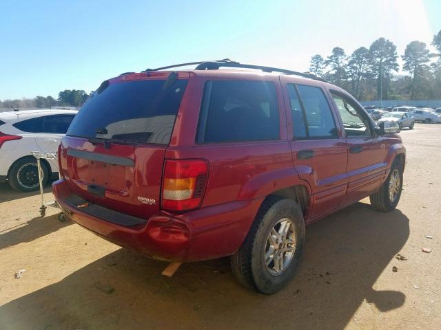 jeep grand cherokee 2004 vin 1j4gx48s54c244054