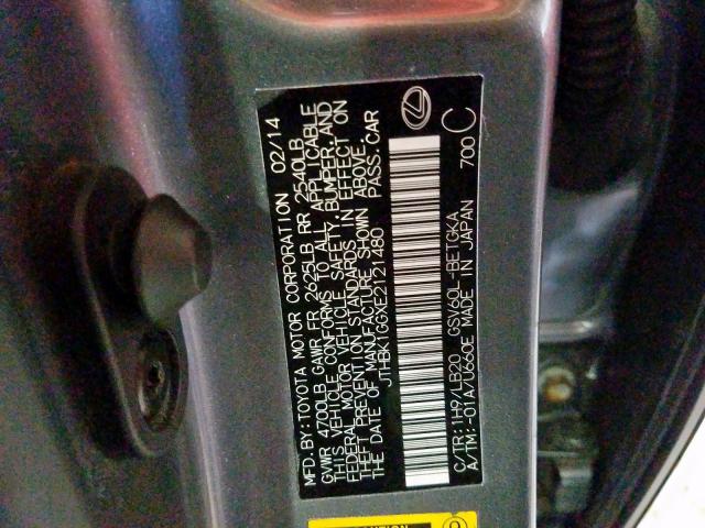 2014 LEXUS ES 350 JTHBK1GGXE2121480