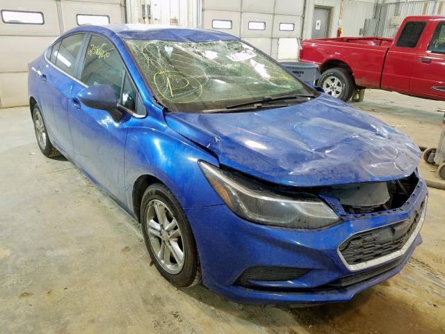 Salvage cars for sale from Copart Columbia, MO: 2017 Chevrolet Cruze LT