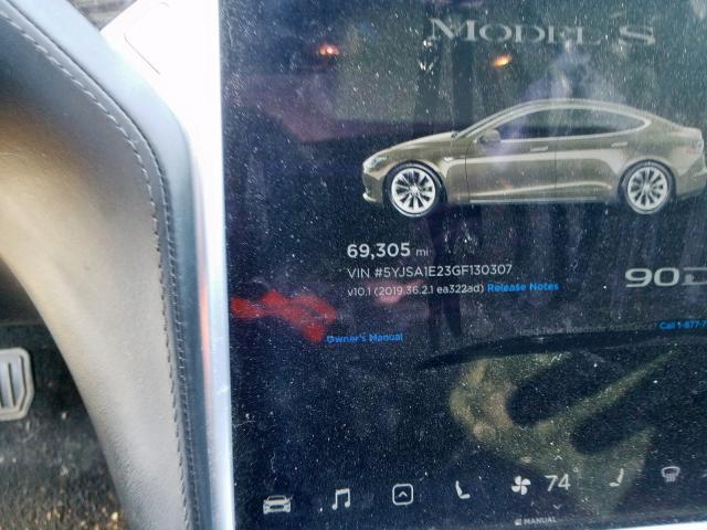 2016 TESLA MODEL S 5YJSA1E23GF130307