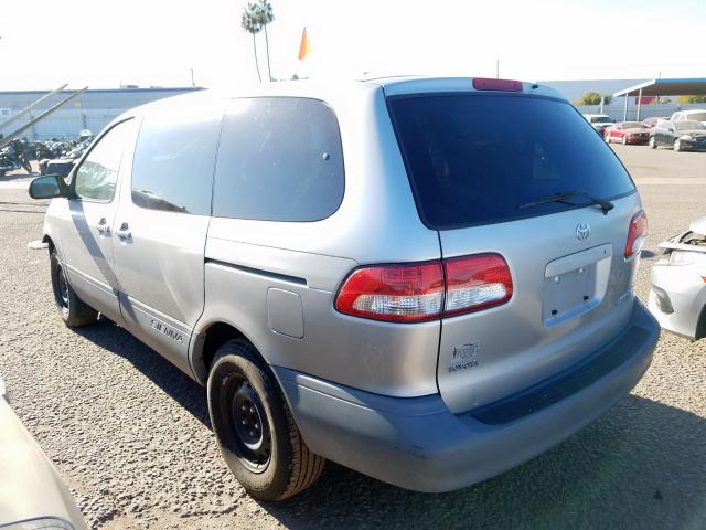 toyota sienna 2001 vin 4t3zf19c31u377184
