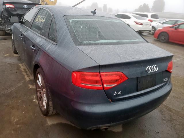 audi a4 2009 vin waulf78k89n056257