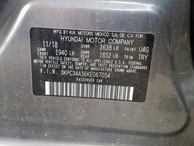 2019 HYUNDAI ACCENT LIM - 3KPC34A36KE067054