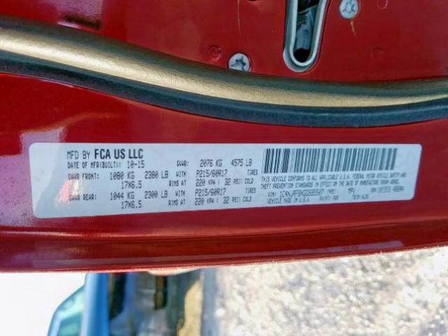 2016 JEEP PATRIOT 1C4NJRFBXGD595507