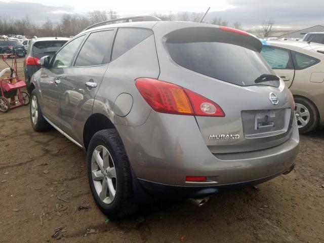 nissan murano 2009 vin jn8az18u39w008230