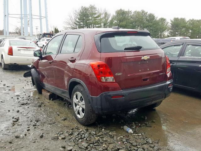 2016 CHEVROLET TRAX LS 3GNCJKSB5GL261102