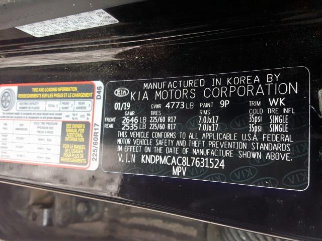 2020 KIA SPORTAGE L KNDPMCAC8L7631524