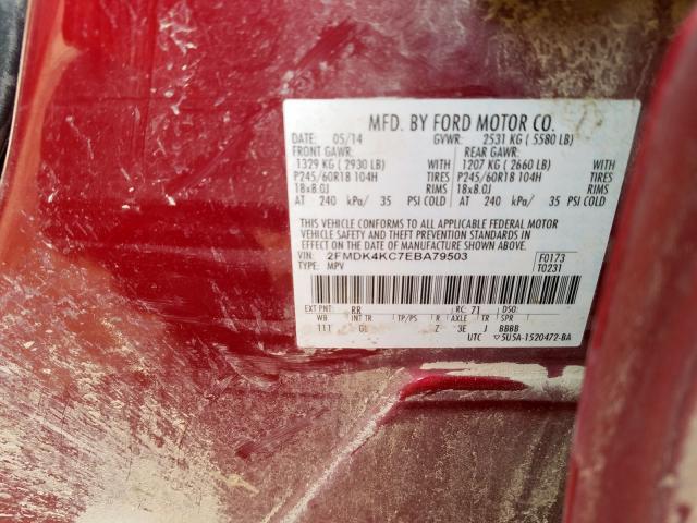 2014 FORD EDGE LIMIT 2FMDK4KC7EBA79503