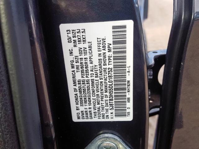 2013 ACURA RDX TECHNO 5J8TB3H55DL018752