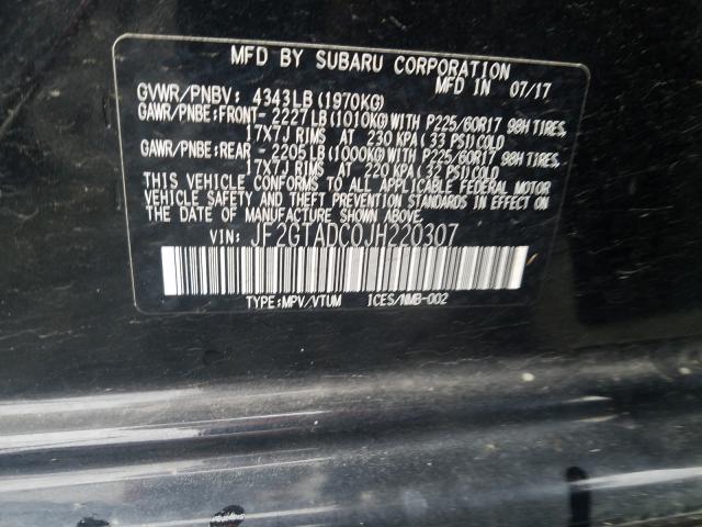 2018 SUBARU CROSSTREK JF2GTADC0JH220307