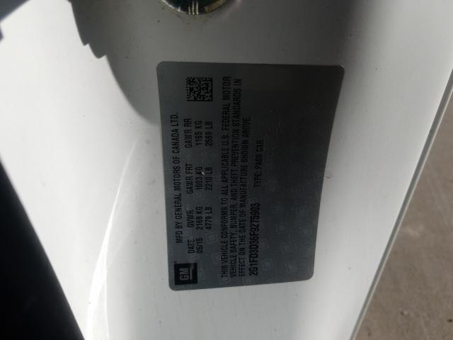 2015 CHEVROLET CAMARO LT 2G1FD3D36F9275903