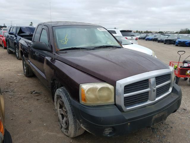 Salvage cars for sale from Copart Houston, TX: 2005 Dodge Dakota ST