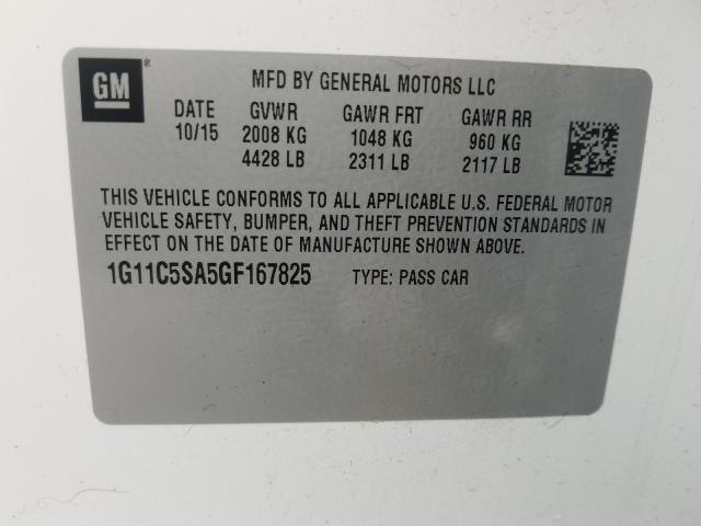 2016 CHEVROLET MALIBU LIM 1G11C5SA5GF167825