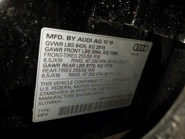 VIN WA1AHAF77KD016452 2019 Audi Q7, Premium no.10