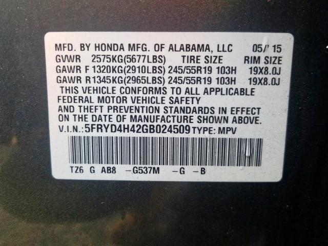 5FRYD4H42GB024509