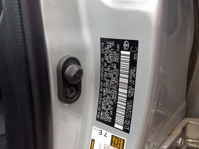 2018 TOYOTA PRIUS PRIM JTDKARFP7J3079522