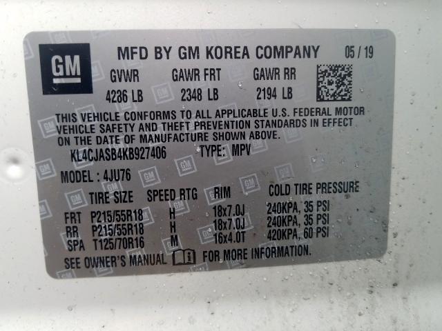 KL4CJASB4KB927406