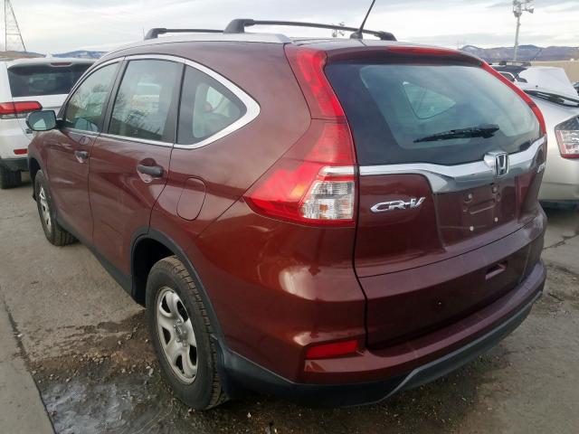 2015 HONDA CR-V LX 5J6RM4H34FL090272
