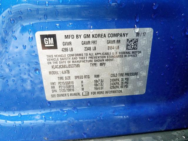 KL4CJCSB5JB537585