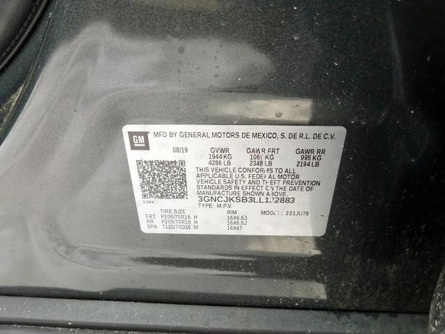 2020 CHEVROLET TRAX LS 3GNCJKSB3LL132883