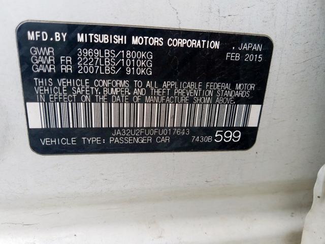 2015 MITSUBISHI LANCER ES JA32U2FU0FU017643