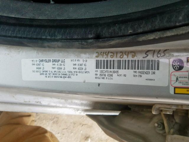 2010 DODGE AVENGER SX 1B3CC4FB1AN186495
