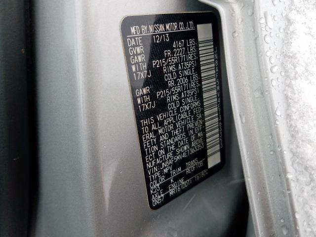 2014 NISSAN JUKE S JN8AF5MV4ET363353