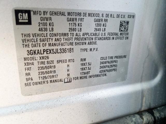 2018 GMC TERRAIN SL 3GKALPEX5JL336181