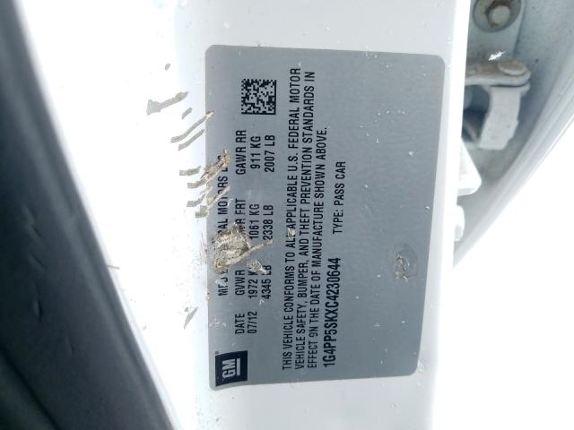 2012 BUICK VERANO 1G4PP5SKXC4230644